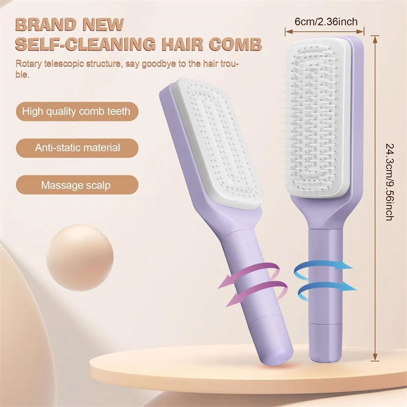 Twist & Clean Hair Brush